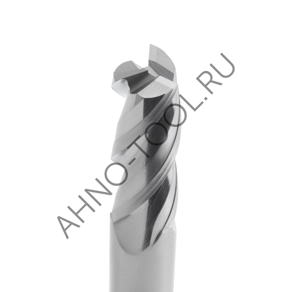 Фреза твердосплавная  12мм (L=75, l=32, хв=12) Z3 45° по алюминию и цвет.металлам BRAL-3E-D12.0 AHNO