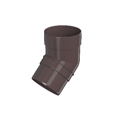 ТН ОПТИМА колено трубы 135°, темно-коричневый