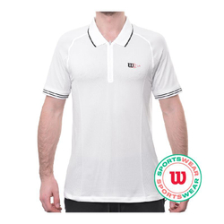 Мужское теннисное поло Wilson Series Seamless Polo - белый