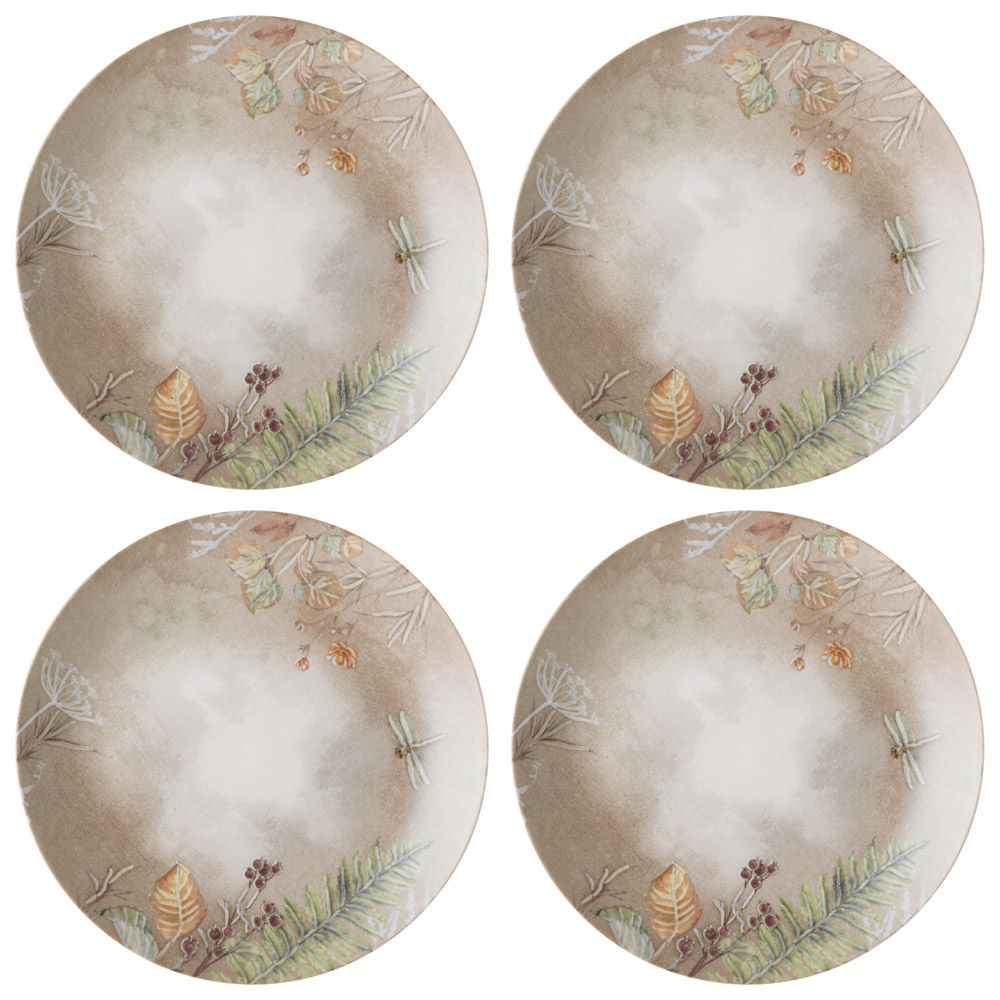 НАБОР ПОСУДЫ ОБЕДЕННЫЙ BRONCO GRASSLAND НА 4 ПЕР. 12 ПР.: 25,5 СМ, 20,5 СМ, 18 СМ