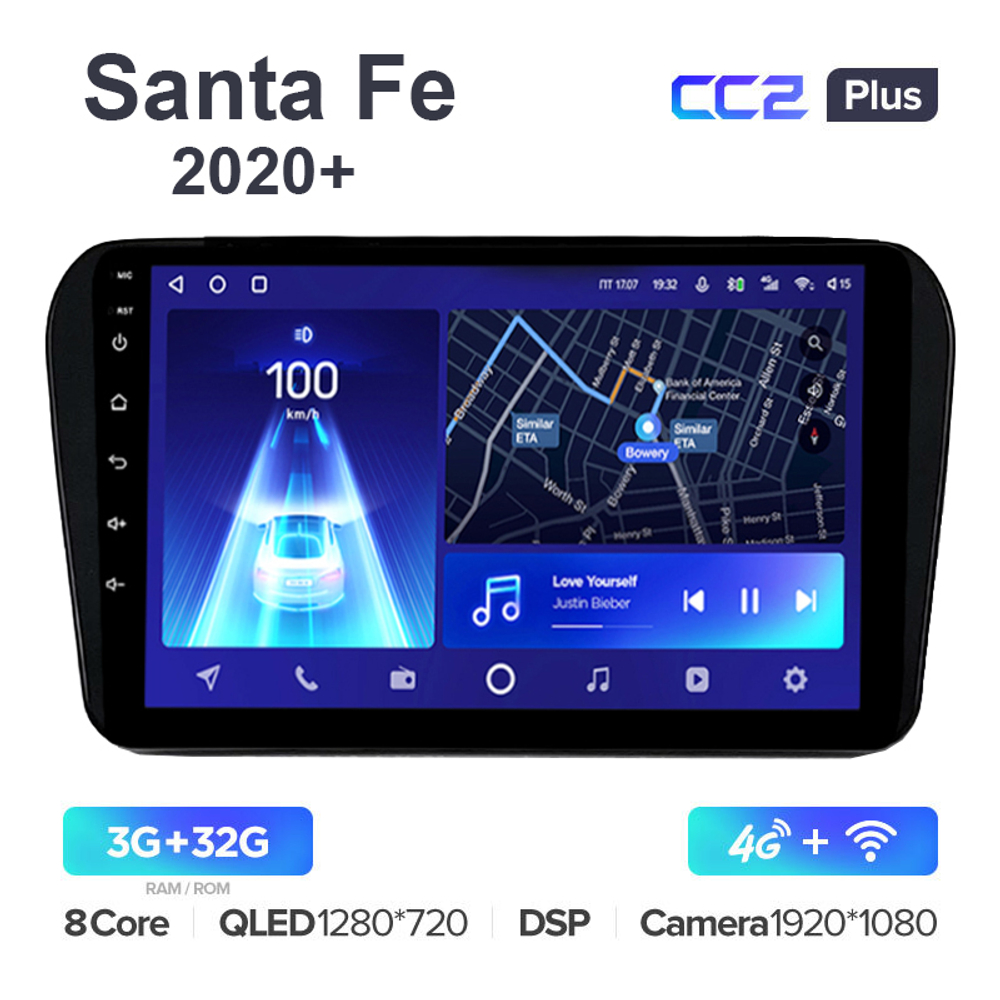 Teyes CC2 Plus 10,2"для Hyundai Santa Fe 2020+