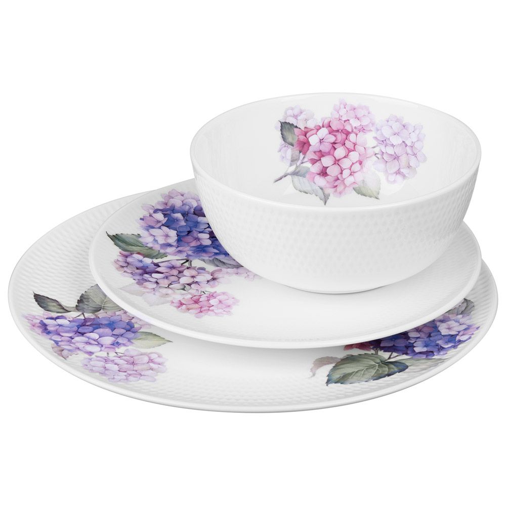 НАБОР ПОСУДЫ ОБЕДЕННЫЙ LEFARD "HORTENSIA" НА 4 ПЕР. 12 ПР. (КОР=2НАБ.)