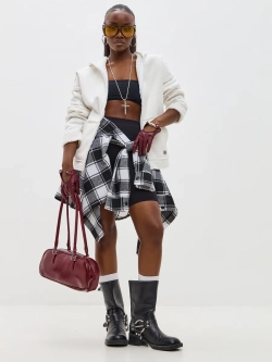 Зип Худи с начёсом и мехом 