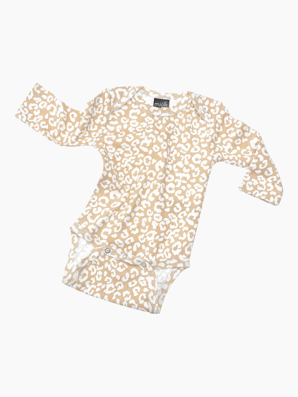Боди Mjölk Sand Leopard с длинным рукавом