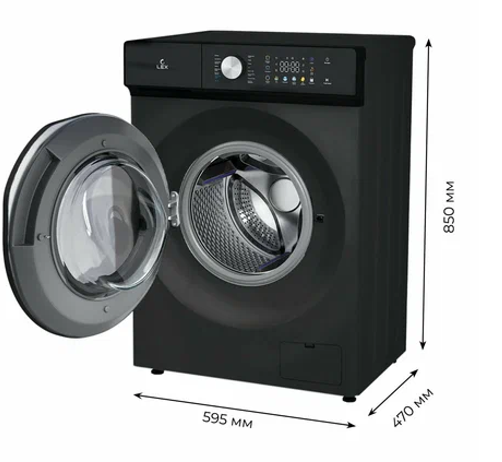 Стиральная машина LEX LWM08014BLTHID slim (q)