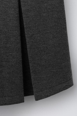 ZARA ЮБКА-ШОРТЫ С БАНТАМИ И БЛЕСТКАМИ, СЕРЫЙ МЕЛАНЖ