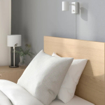 Каркас кровати, высокий - IKEA MALM, 200х90 см, под беленый дуб, МАЛЬМ ИКЕА