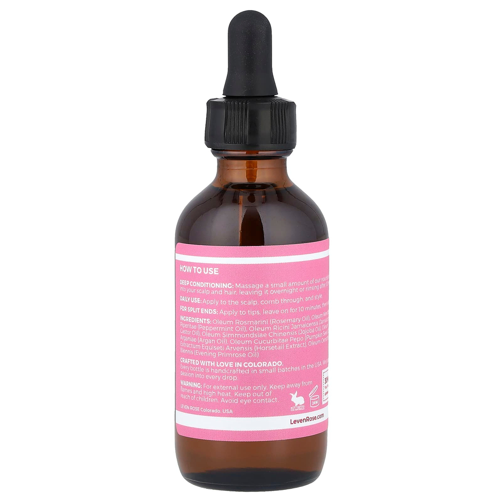 Leven Rose, Масло для волос с розмарином, 60 мл (2 жидк. Унции)
