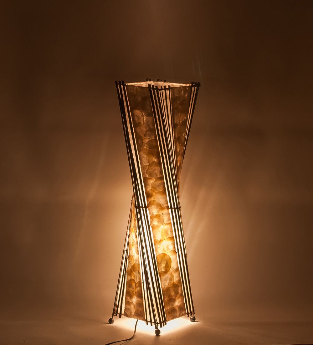 34-036 Светильник из перламутра «Волна» 80см