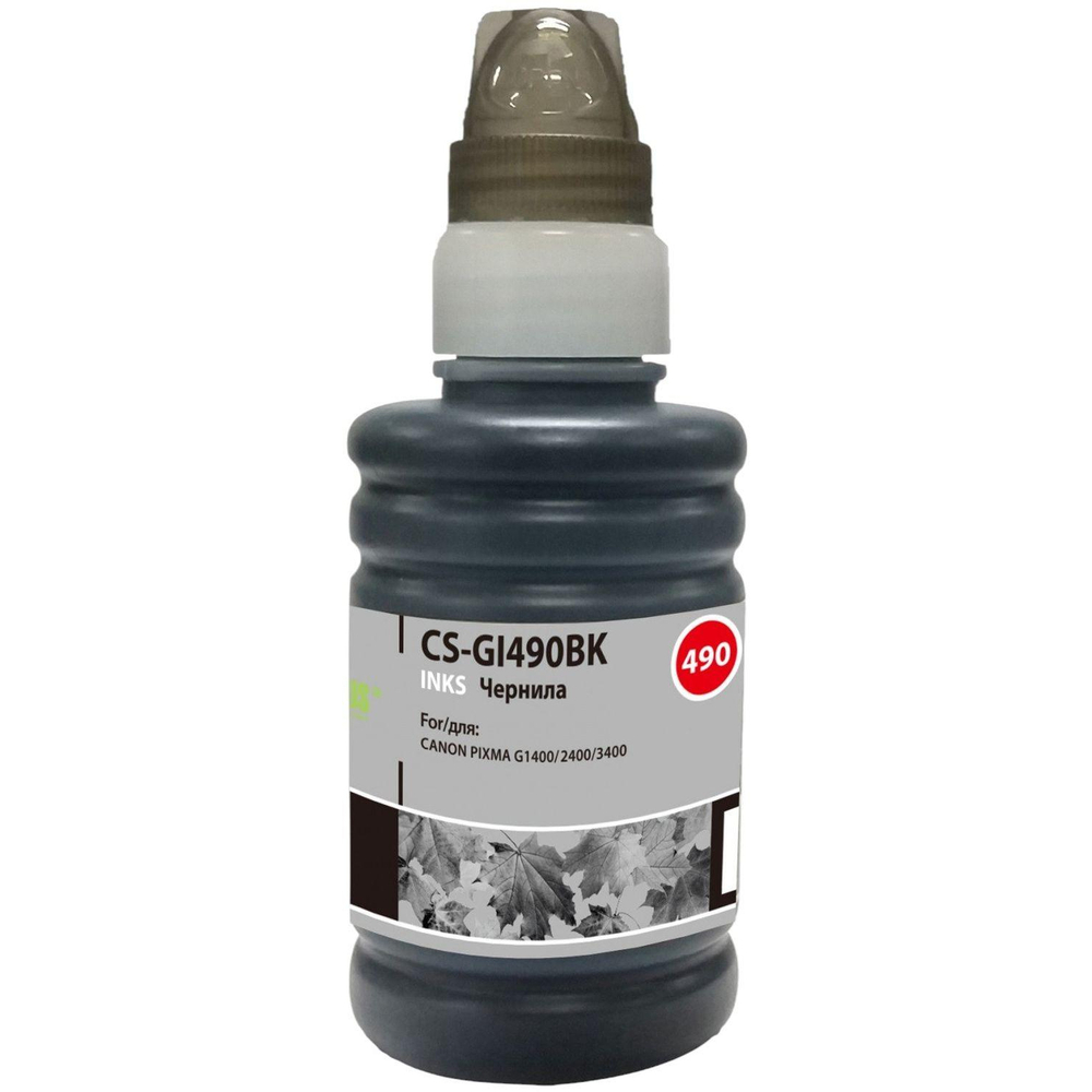 Чернила Cactus CS-GI490BK GI-490 чер. пиг. 100мл для Canon Pixma G1400