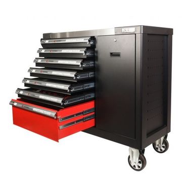 Инструментальная тележка. 7 полок, набор инструмента 288 предметов с дополнительной боковой секцией EVERFORCE EF-2210-02