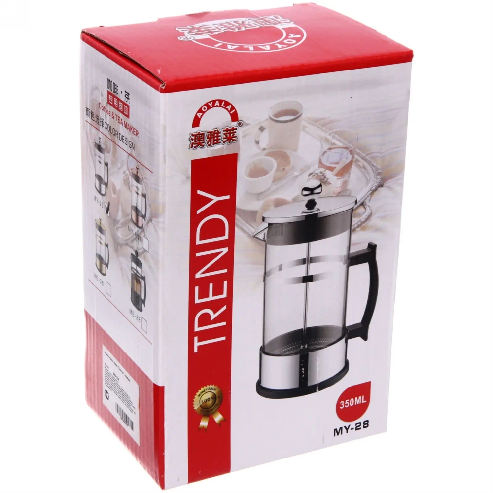 Френч-пресс 350мл «Консул» серебро