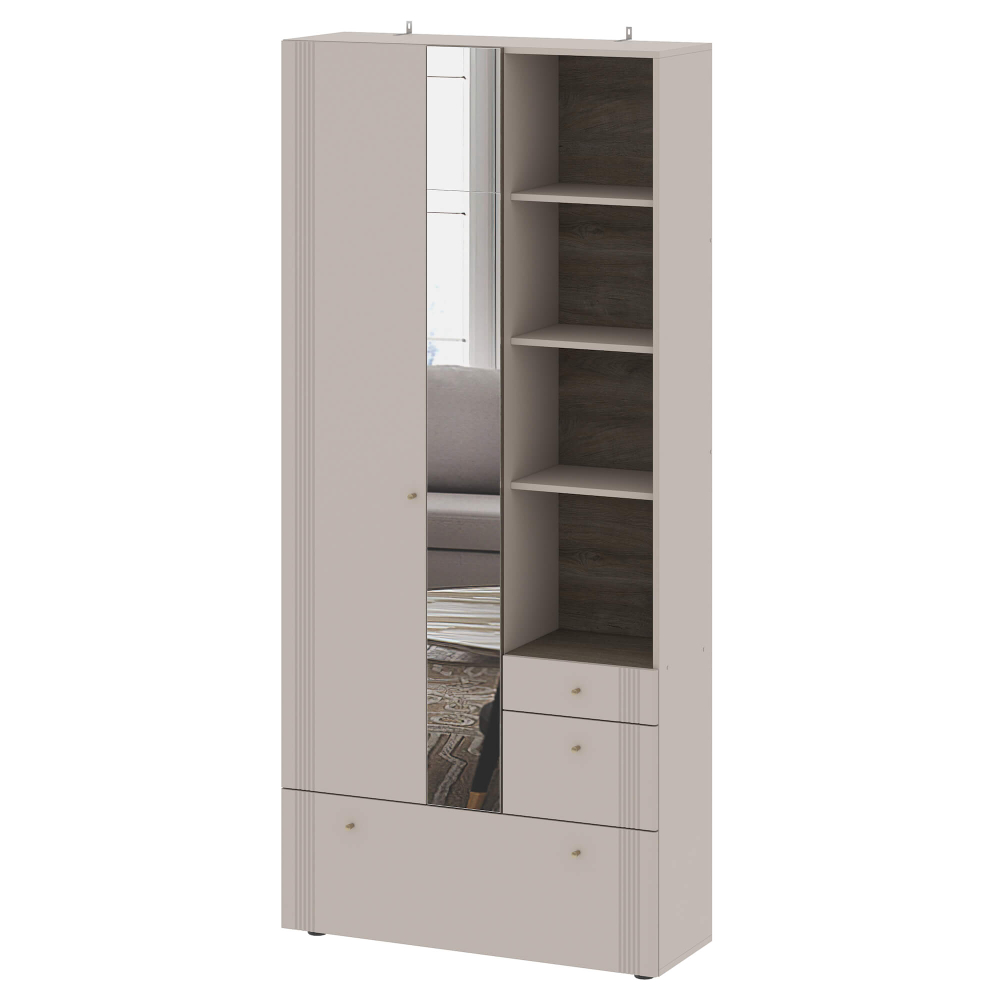 Вешалка с зеркалом (ВШ1) "Одетта"