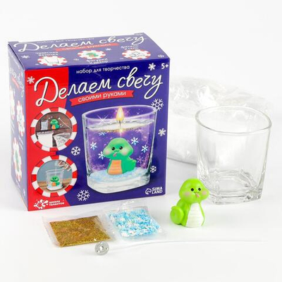 Делаем свечу "Змея" зеленая 10297117 (Школа талантов)