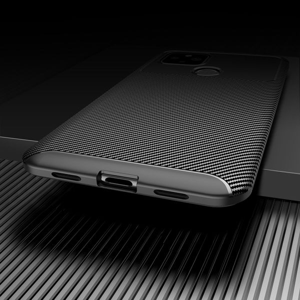 Силиконовый ударопрочный чехол Yuetao для Google Pixel 5 (Черный)