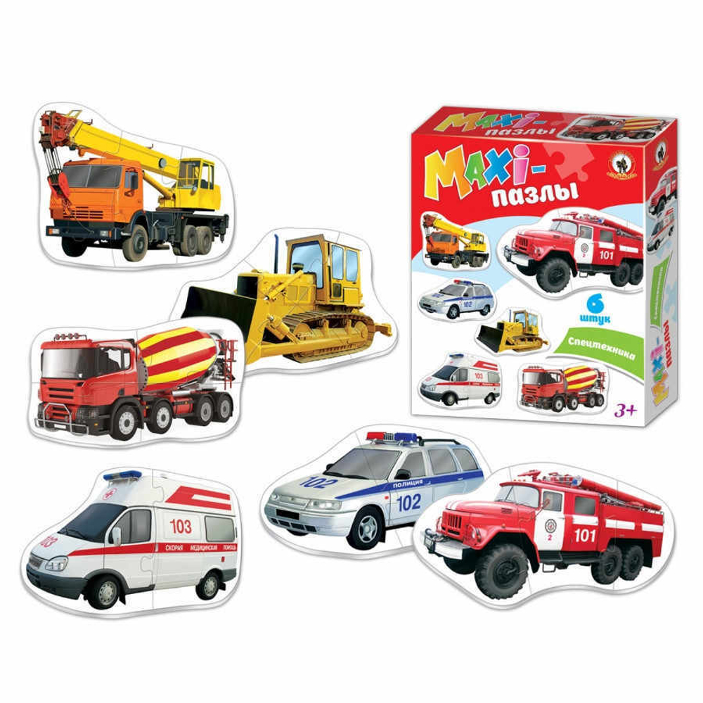02547/Пазлы МАXI Спецтехника в кор/3