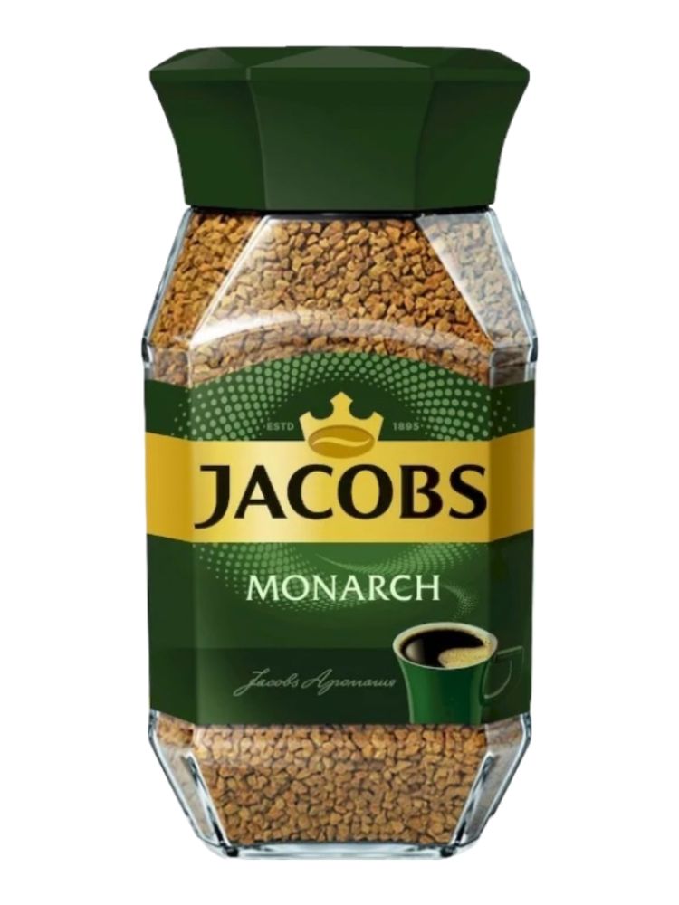 Кофе растворимый Jacobs Monarch, стеклянная банка 190 г