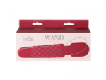 Красный вибромассажер Dashing Wand - 21 см.