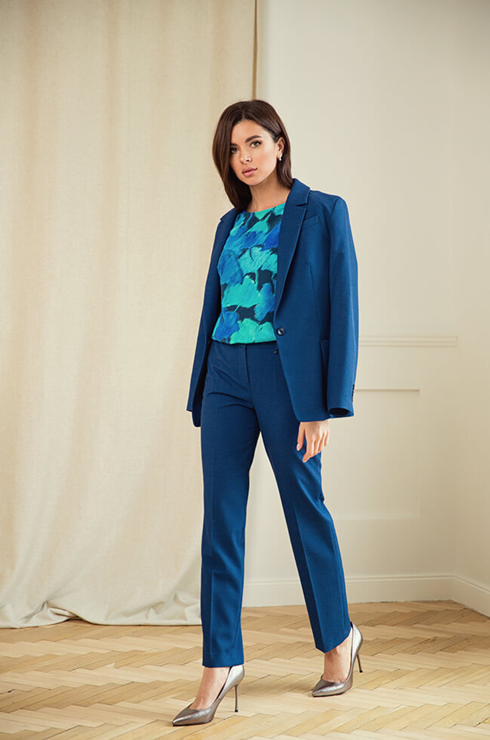 3714 Брюки женские (темно-синий)