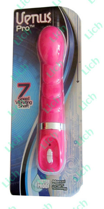 Мощный розовый семискоростной вибромассажер