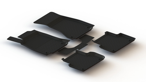 Резиновые коврики с высоким бортом для Audi A4 (B9) 2015-н.в. Seintex.87925