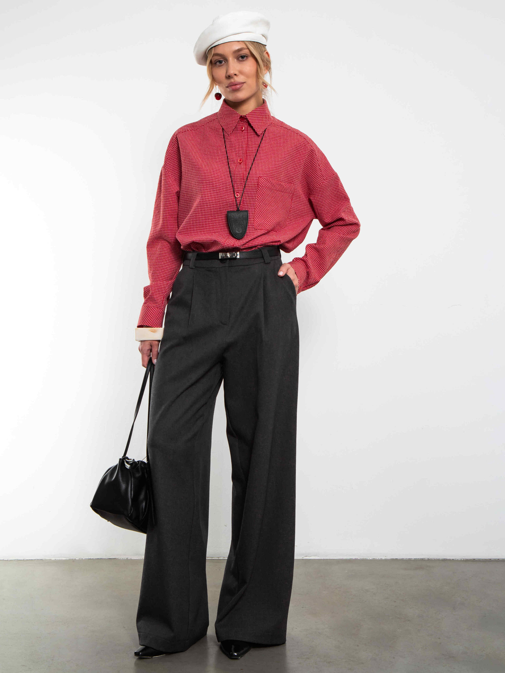 Брюки палаццо Basic (графит)