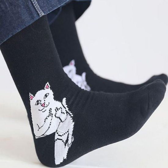 Носки "Кот Lord Nermal", р-р 36-40 (черный)