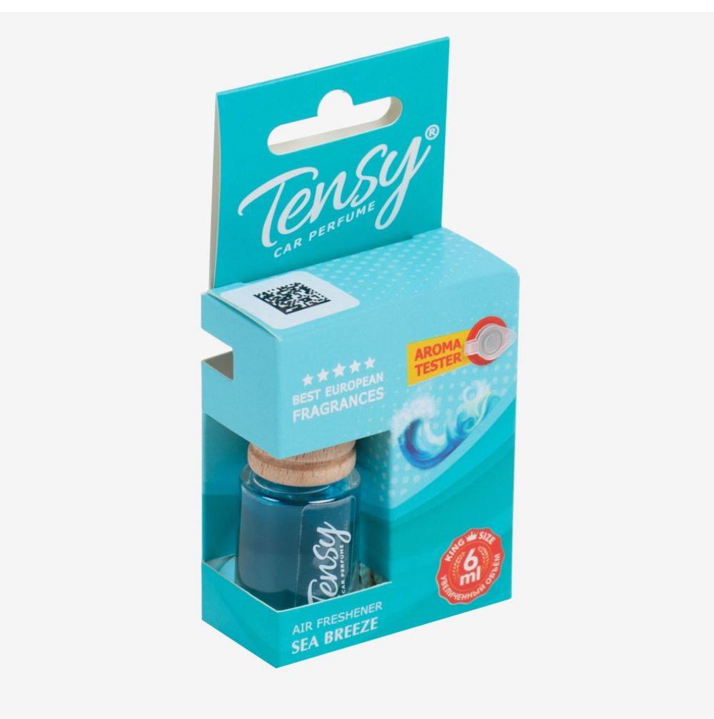 Ароматизатор в машину Tensy, морской бриз, бутылочка, 6 мл