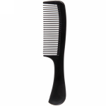 Расческа классическая с ручкой «Правильная», цвет черный, 20см
