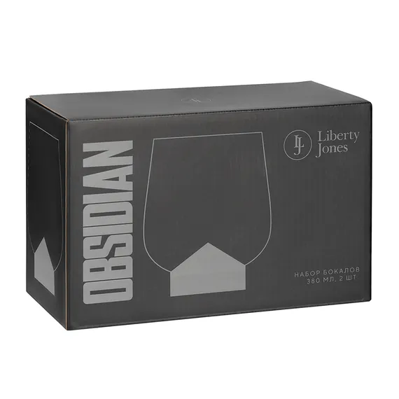 Набор бокалов obsidian, 380 мл, 2 шт.