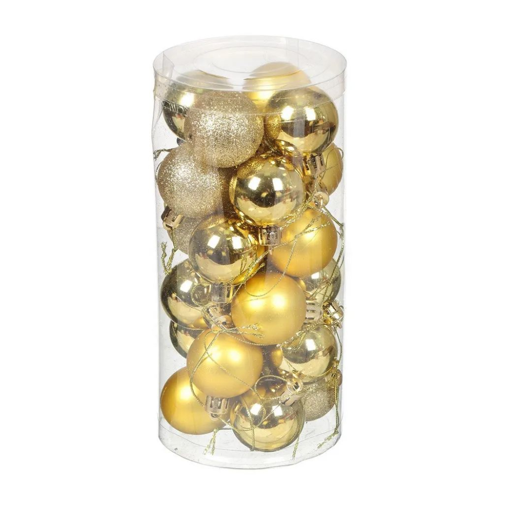 Новогодние шары для ёлки Золото