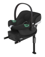 Коляска 3 в 1 Cybex Balios S Lux BLK и автокресло Aton B2 i-Size Volcano Black с базой isofix Base One Lava Grey с дождевиком