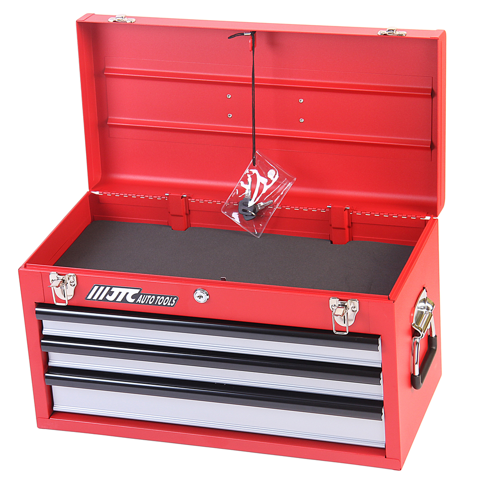 Набор инструментов 66 предметов в переносном инструментальном ящике (3 лотка) JTC