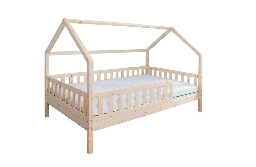 Кровать домик Чайн 140x200 см односпальная, бежевый