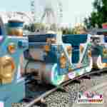 Рельсовый аттракцион для детей «Звёздный странник», 6 кабинок, 12 мест