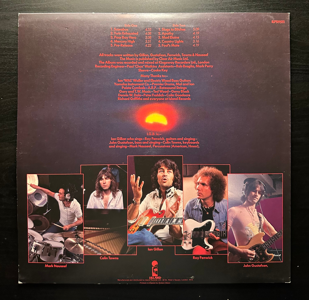 Ian Gillan Band - Scarabus (Англия 1977г.)