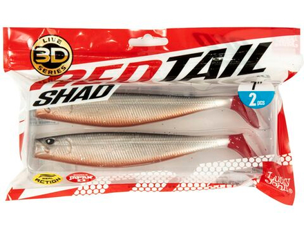 Виброхвосты LJ 3D Series RED TAIL SHAD 7.0in (17.80)/PG18 2шт.