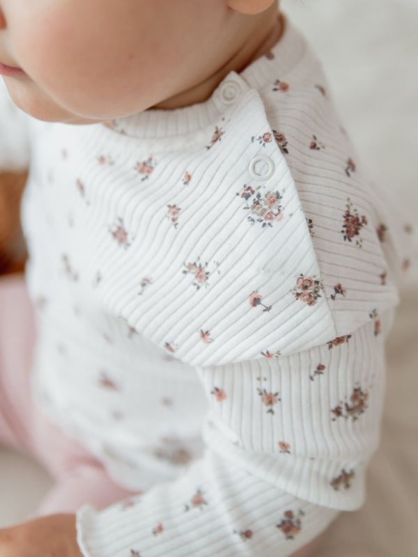 Лонгслив в рубчик 