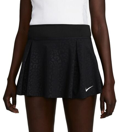 Женская Юбка теннисная Nike Dri-Fit Printed Club Skirt - black/white