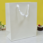 Пакет бумажный 26*32*13см с ручками Крафт белый