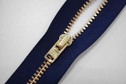 Молния Джинс, неразъемная, латунь YKK Тип 3 16 см, цв.058