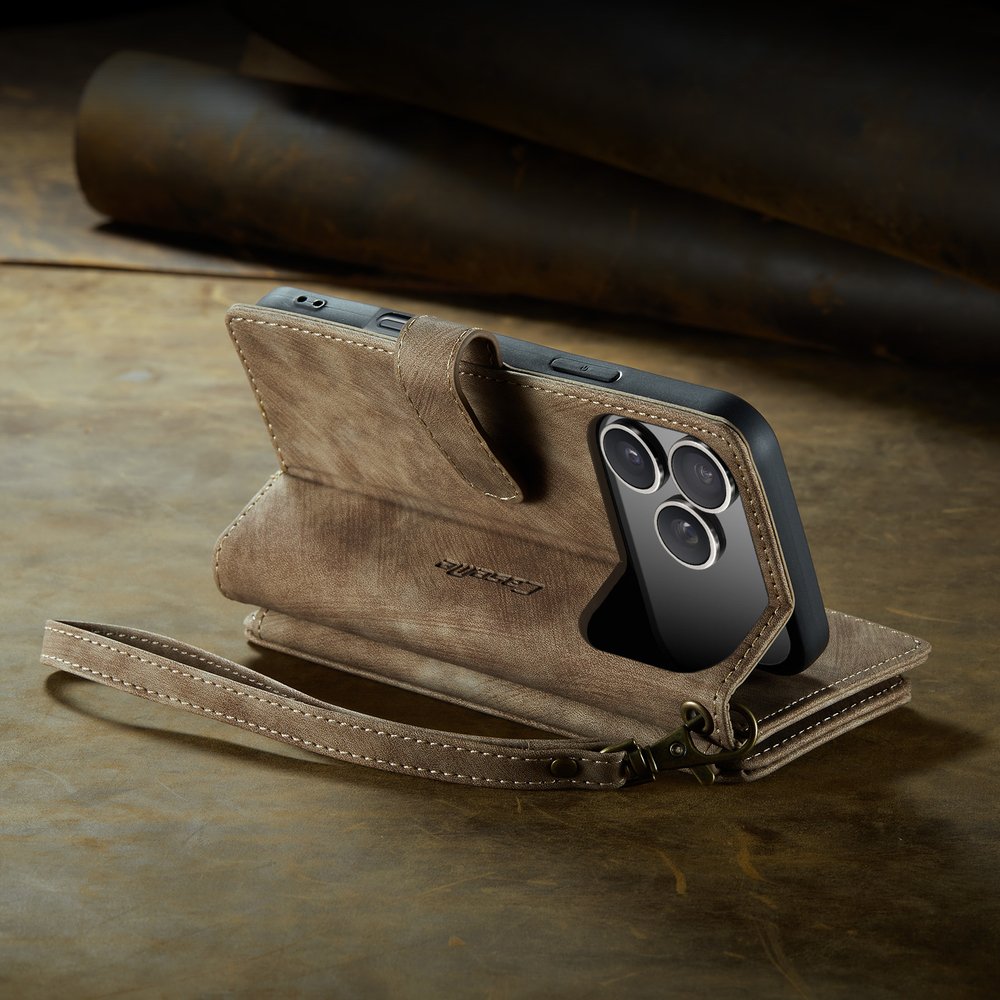 Многофункциональный чехол-кошелек CaseMe 3 in 1 Matte Wallet для iPhone 17 Pro