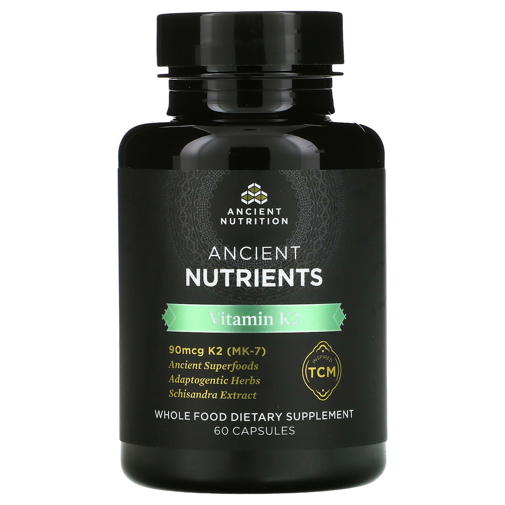 Ancient Nutrition, Ancient Nutrients, витамин K2, 60 капсул
