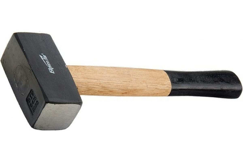 Кувалда, 2000 г, кованая головка, деревянная двухцветная рукоятка Sparta, 10909