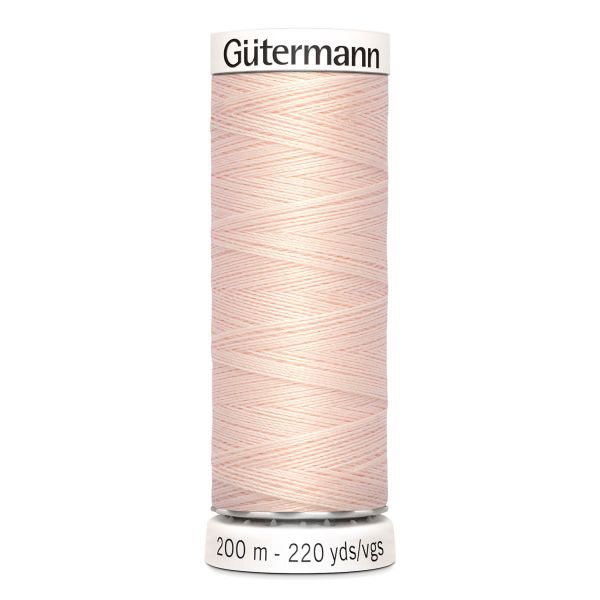 Нитки универсальные Gutermann Sew-all 100 (200 метров), 5 кат. | 210 нежная нуга