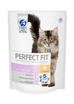 PERFECT FIT полноценный корм для котят со вкусом курицы