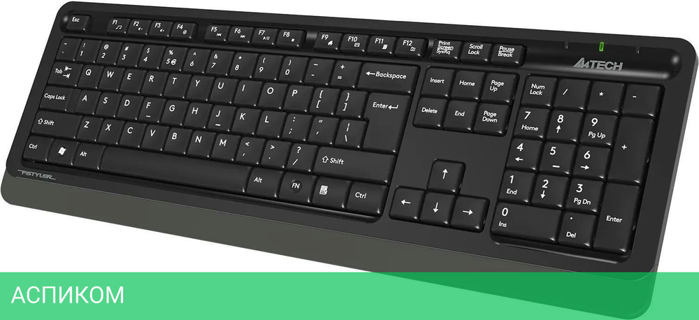Набор периферии A4Tech Fstyler FG1010 Grey черный/серый