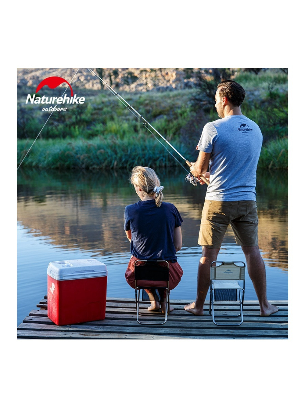 Кресло туристическое Naturehike MZ01, складное, бежевое