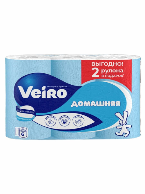Туалетная бумага "Veiro" (6рулонов)
