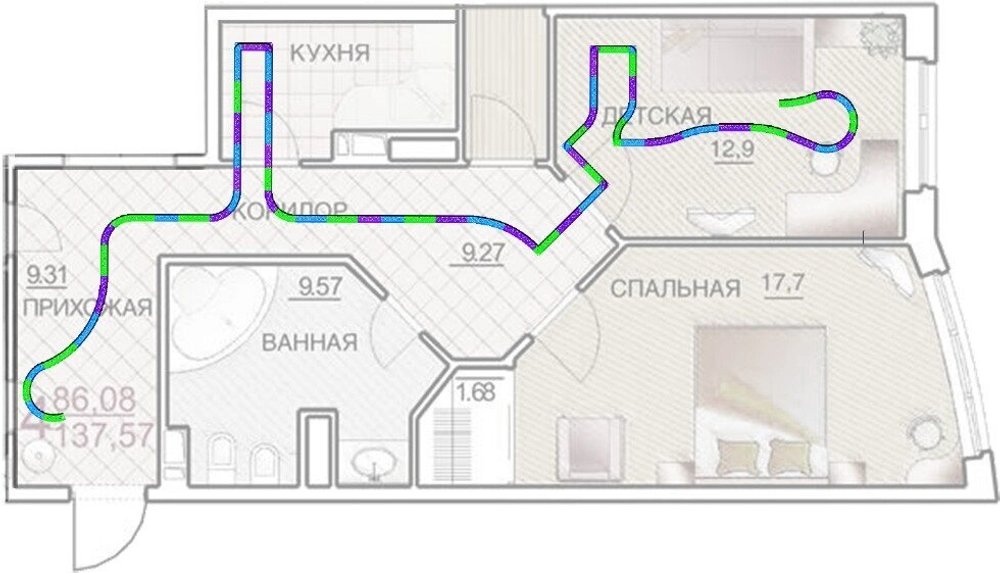 Walkedges наборы (бордюры для прогулок) 20 м.